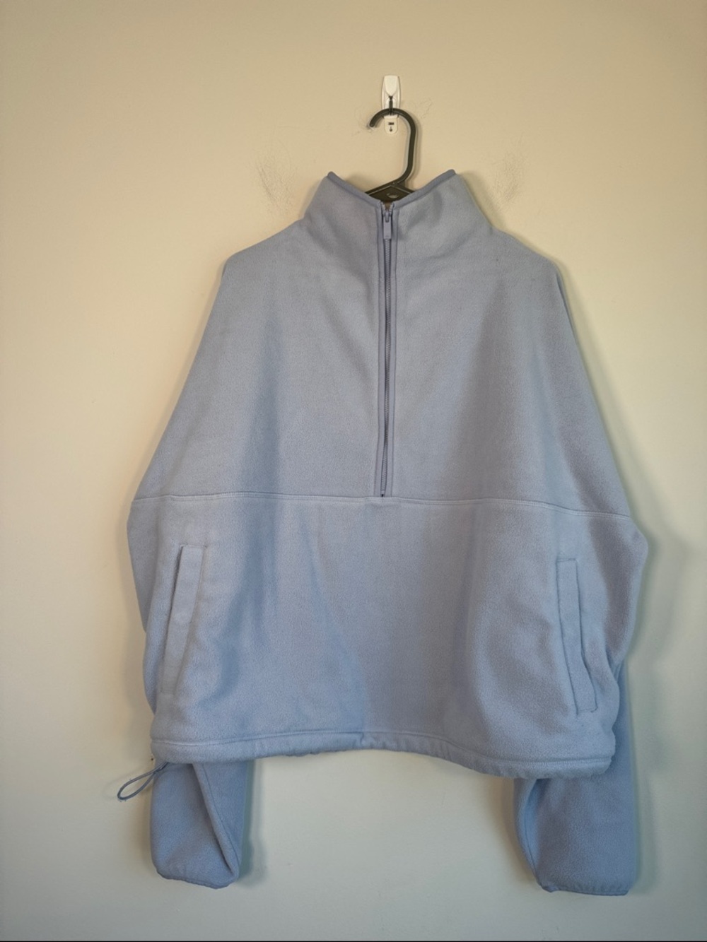 ALO Yoga Polar Fleece Retreat Cover Up in Winter Frost - L - Picture 3 of 6